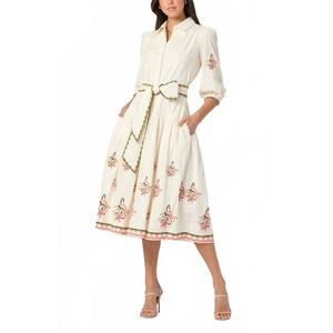 NEW SHOSHANNA paisley dress in ivory
